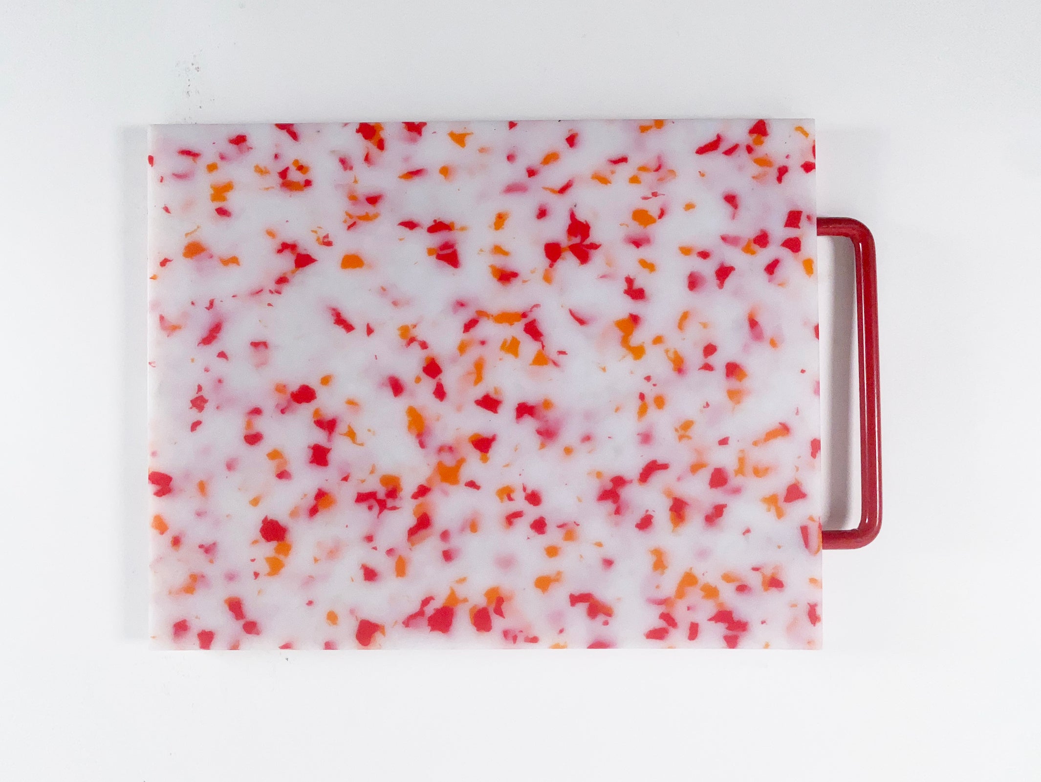 F&M - Cutting Board with Handle - Large - Red/White