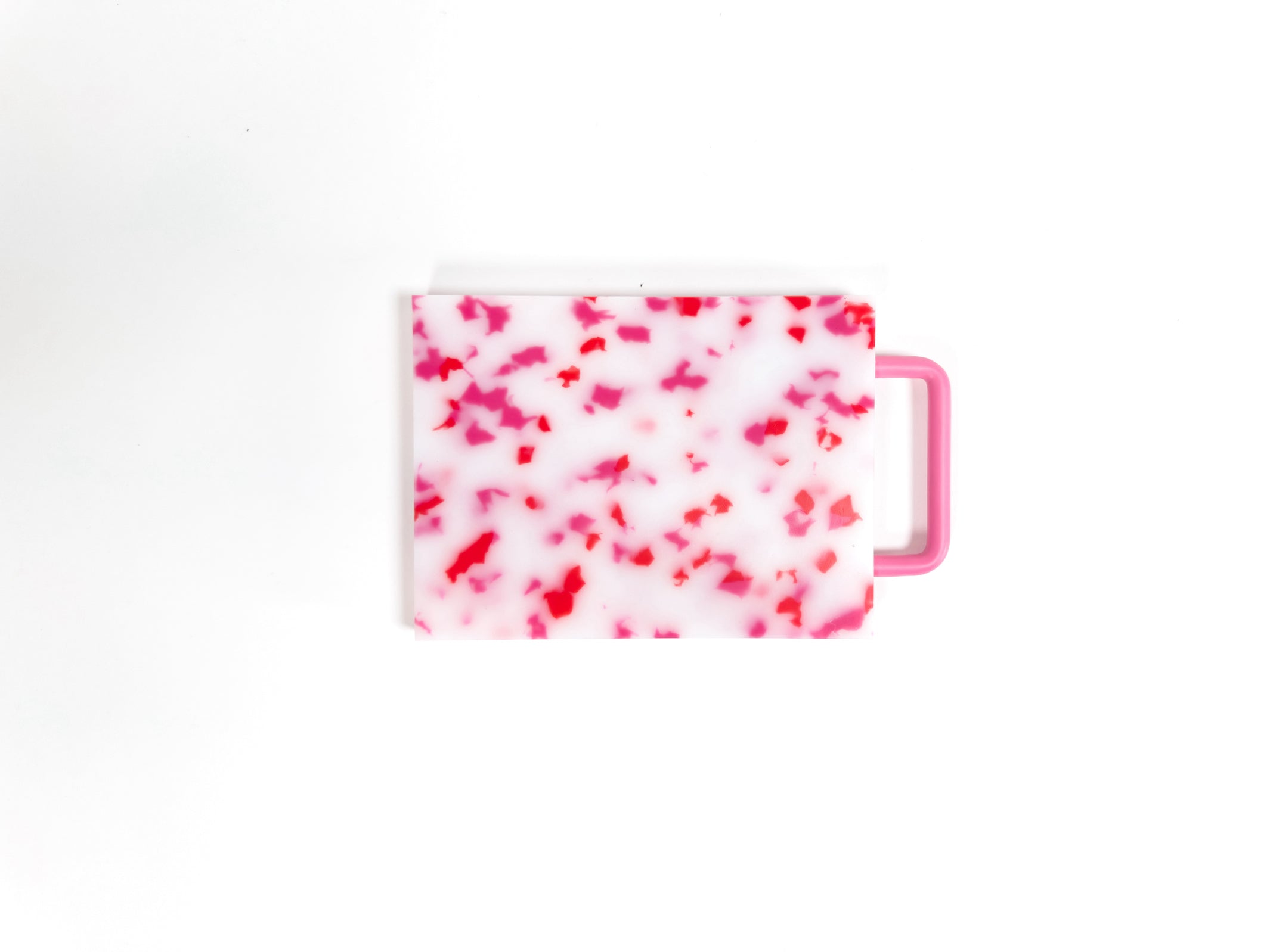 F&M - Cutting Board with Handle - Small - Pink/White