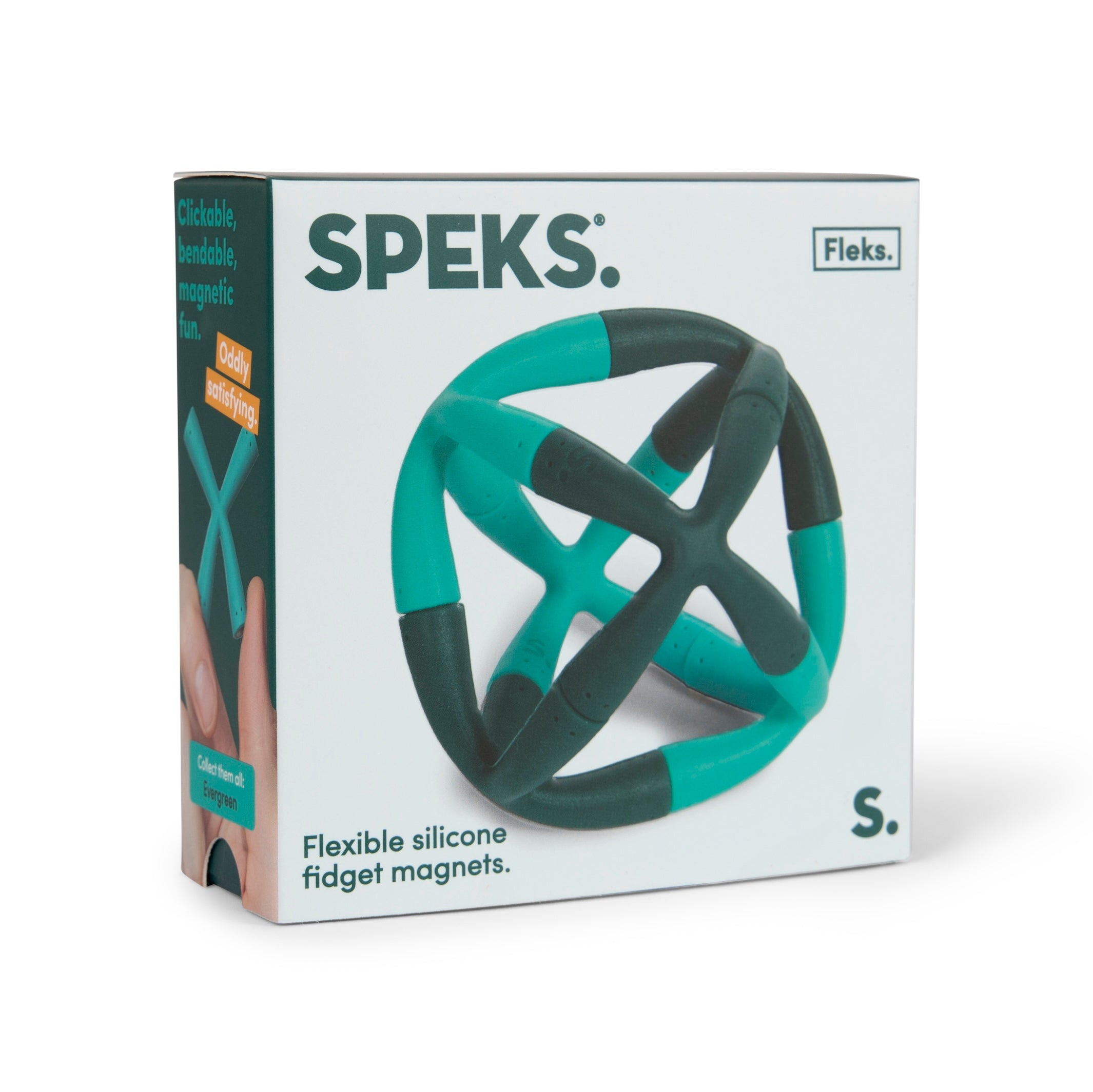 Fleks - Flexible Silicone Fidget Magnets - Evergreen