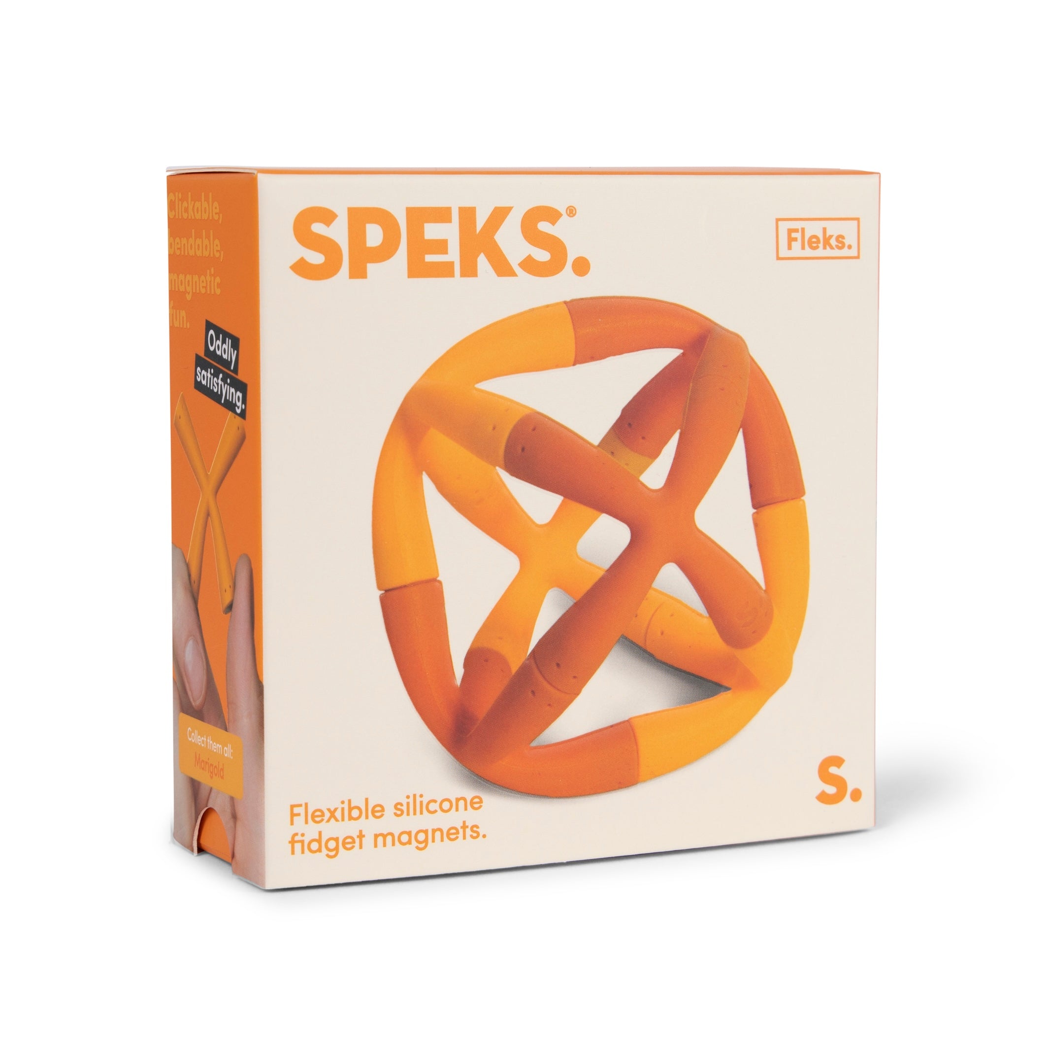 Fleks - Flexible Silicone Fidget Magnets - Marigold