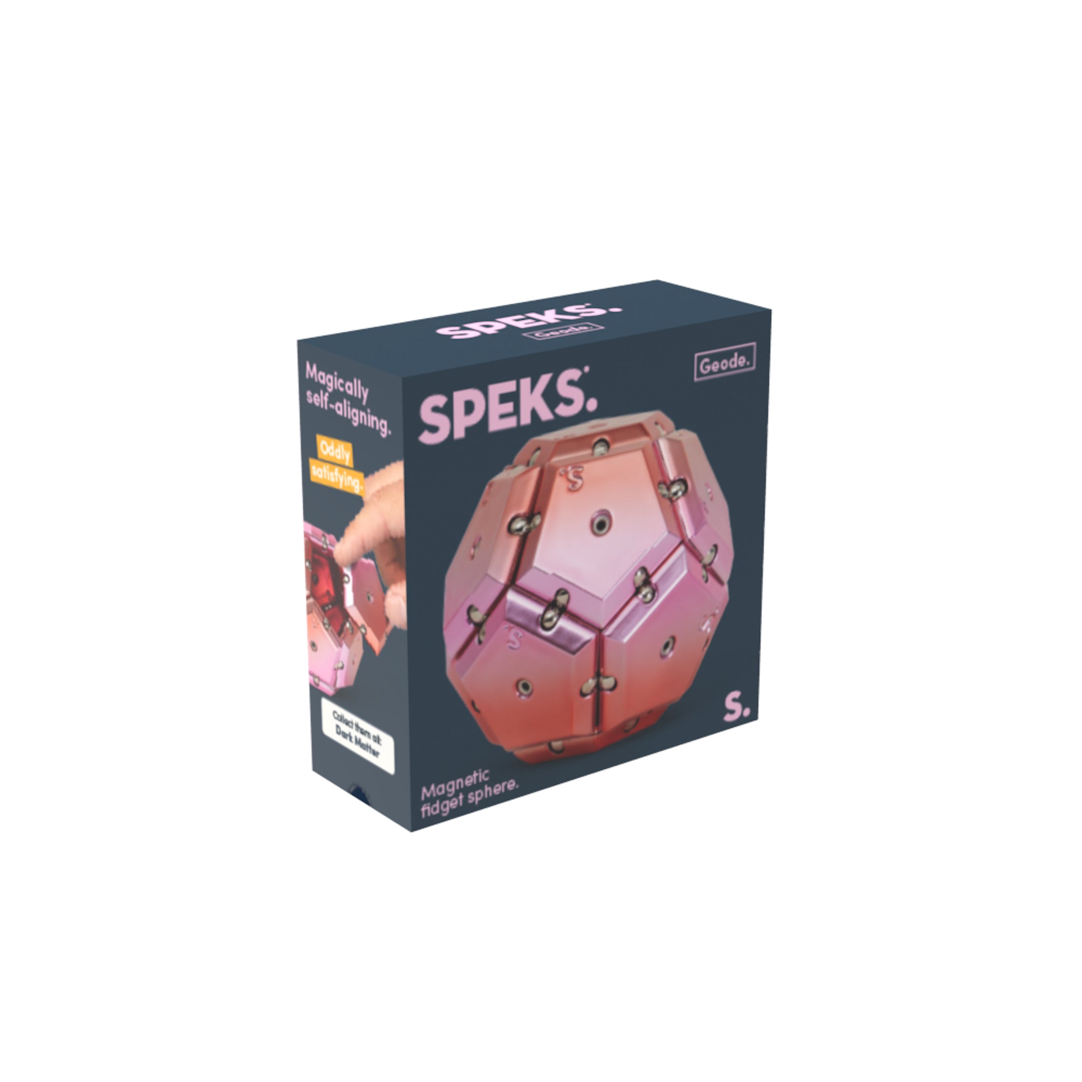 Geode - Magnetic Fidget Sphere - Chrome Stellar