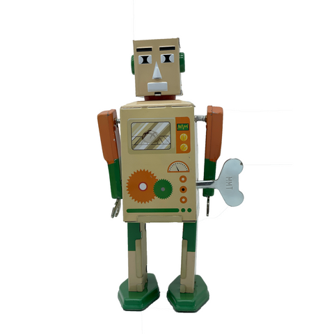 Wind Up Tin Robot - GoldheadBot