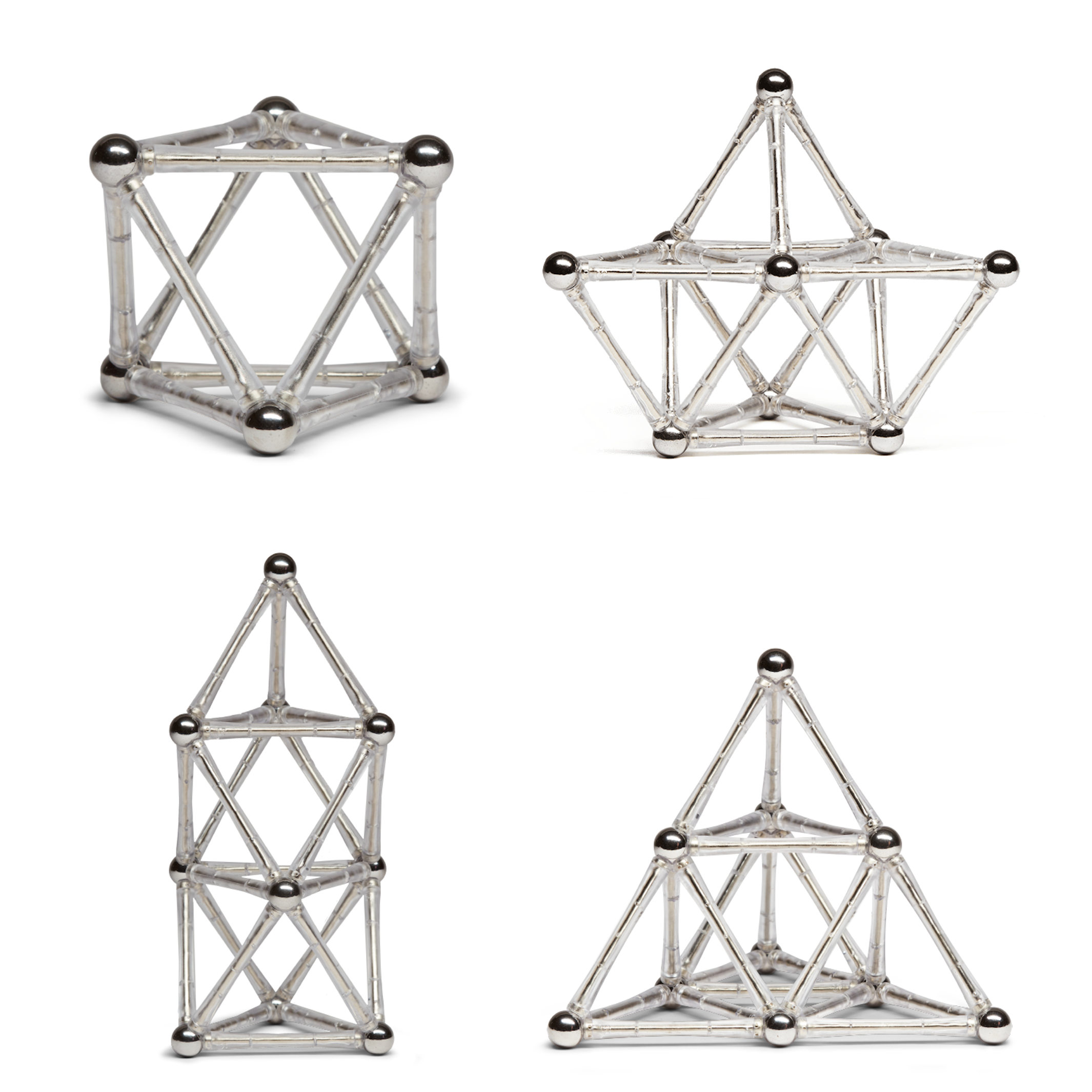 Spokes - Magnetic Bar Building Set - Original Nickel