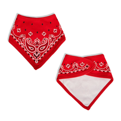 Bandanna Bibs - Set of 3 - Red-Blue-Yellow