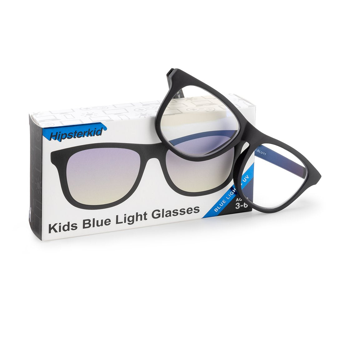 Hipsterkid Blue Light Blocking Glasses - Black (3-6 years)