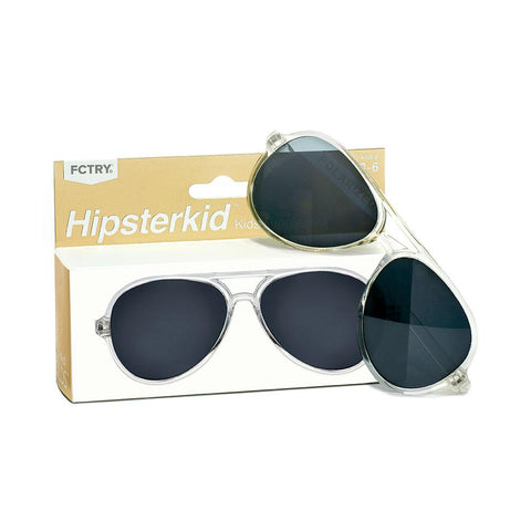 Hipsterkid Golds Kids Sunglasses - Clear (3-6 years)