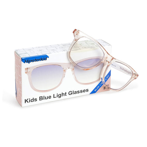 Hipsterkid Blue Light Blocking Glasses - Blush (3-6 years)