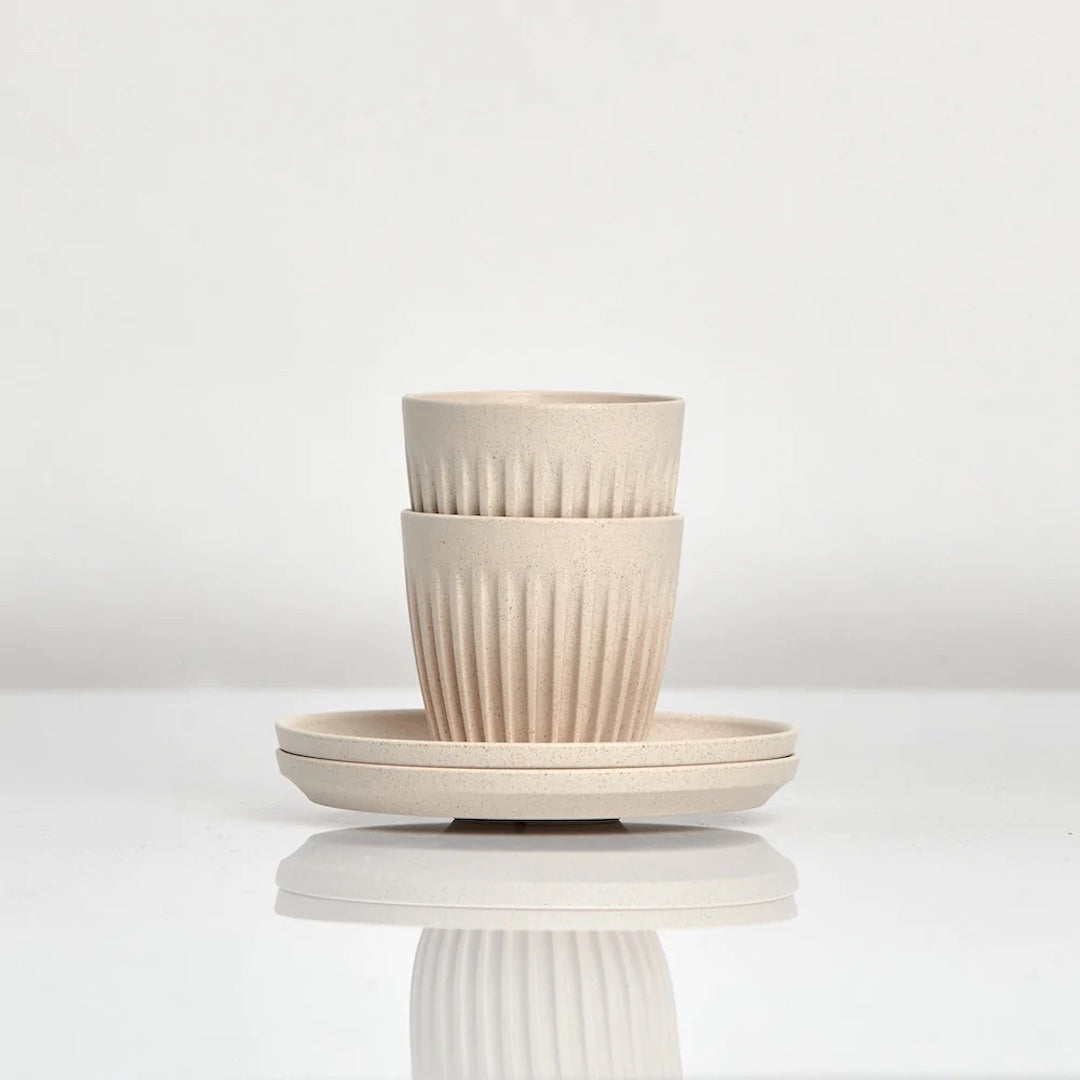HuskeeCup Espresso Set (2) - 3oz/9cl - Natural