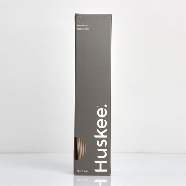 Deksel voor koffiebeker HuskeeCup Universal Lid Natural, gerecycled koffieschil, beige, 4-pack