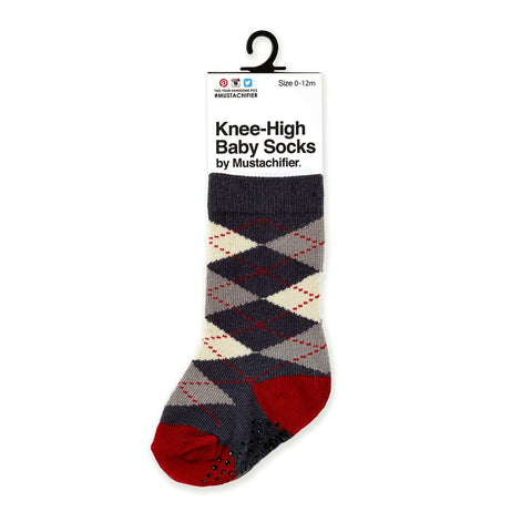 Knee-High Baby Socks - Athletic Red