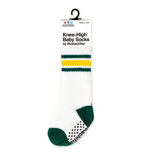 Knee-High Baby Socks - Athletic Green