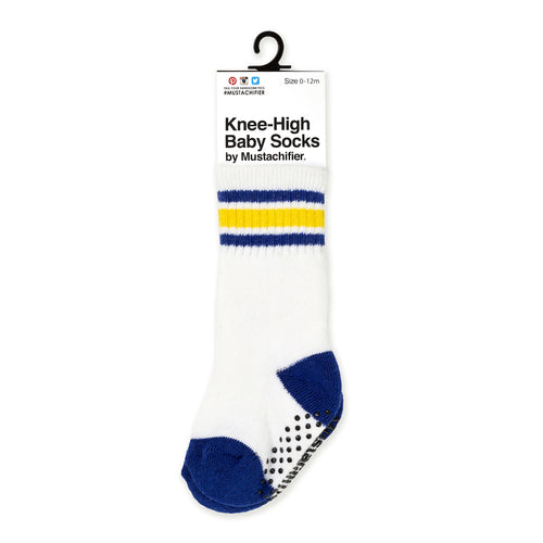 Knee-High Baby Socks - Athletic Blue