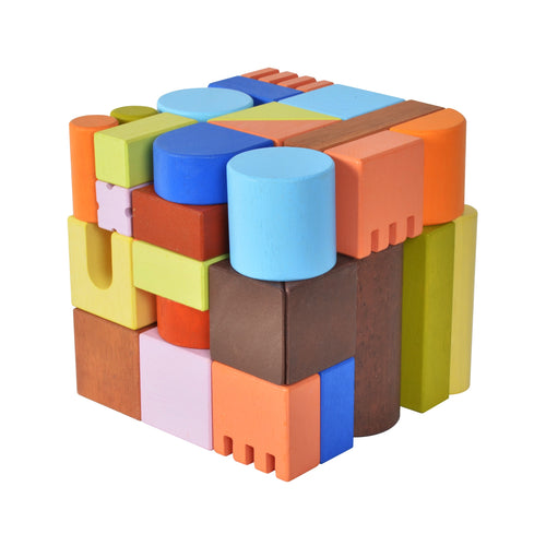 Blue Ribbon Toys - Mini Block Cube - Mixed Colors