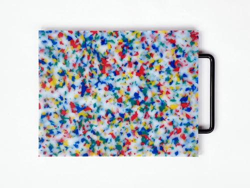 F&M - Cutting Board with Handle - Large - Multi Confetti