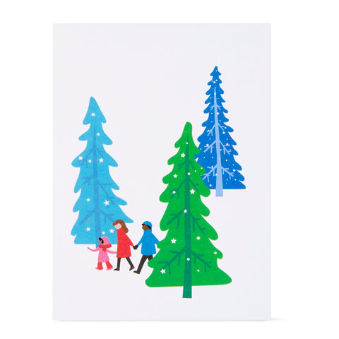 Pop-Up Holiday Card - City Skaters - Set of 8