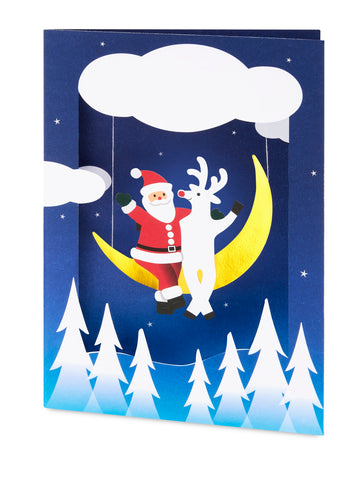 Pop-Up Holiday Card - Snowman Ornament - Set of 8