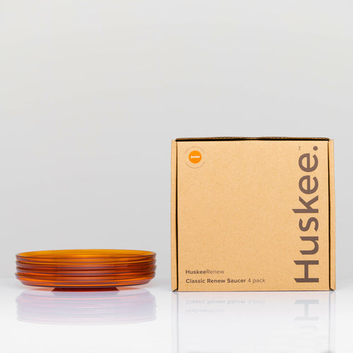 HuskeeRenew - Universal Saucer - 4 Pack - Amber