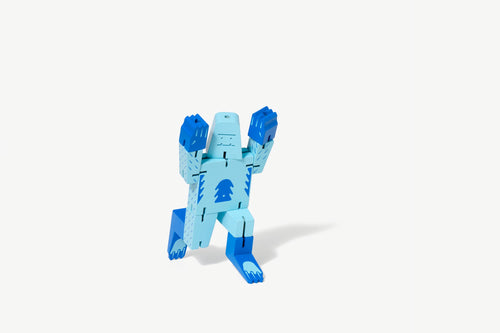 Cubebot - Small - Cryptoid - Yeti - Blue