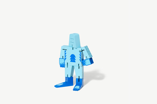 Cubebot - Small - Cryptoid - Yeti - Blue