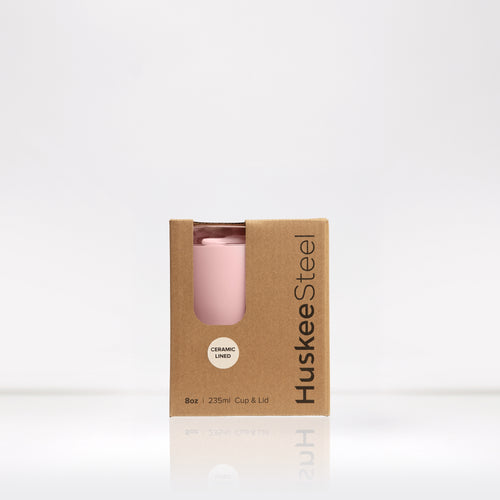 HuskeeSteel & Stopper Lid - 8oz/24cl - Blush