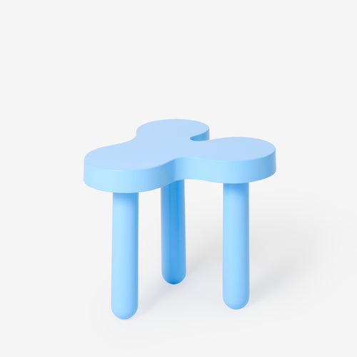 Splat Side Table - Short - Light Blue