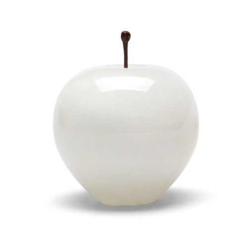 Marble Apple - Large - White