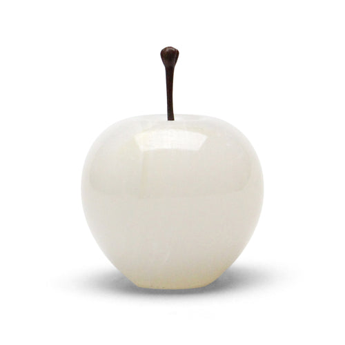 Marble Apple - Small - White