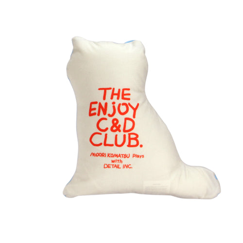 The Enjoy C&D Club Cushion - Cat - Blue