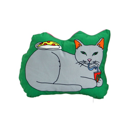 The Enjoy C&D Club Cushion - Cat - Green