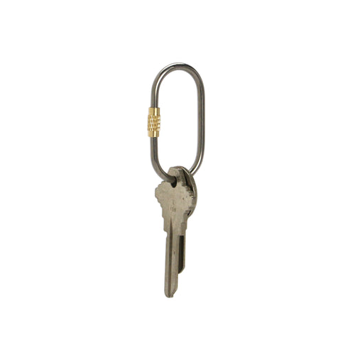 Titanium Screw Lock Keyring - Oval