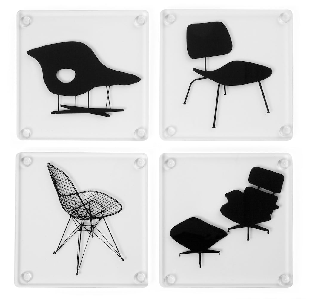 Eames Chair Coasters - Set of 4