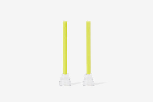 Dusen Dusen Taper Candles - Yellow - Set of 2