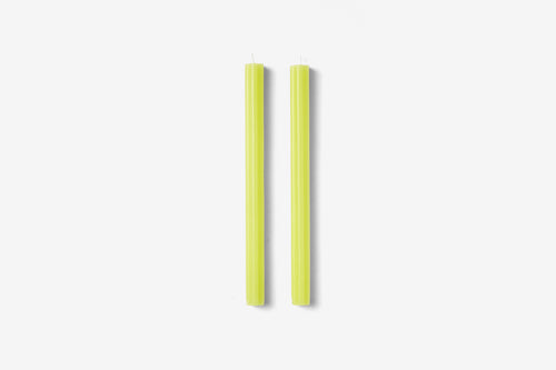 Dusen Dusen Taper Candles - Yellow - Set of 2