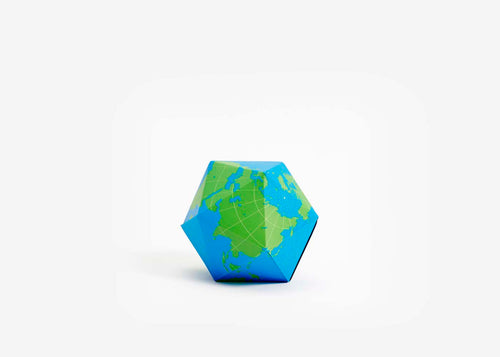 Dymaxion Globe - Blue/Green