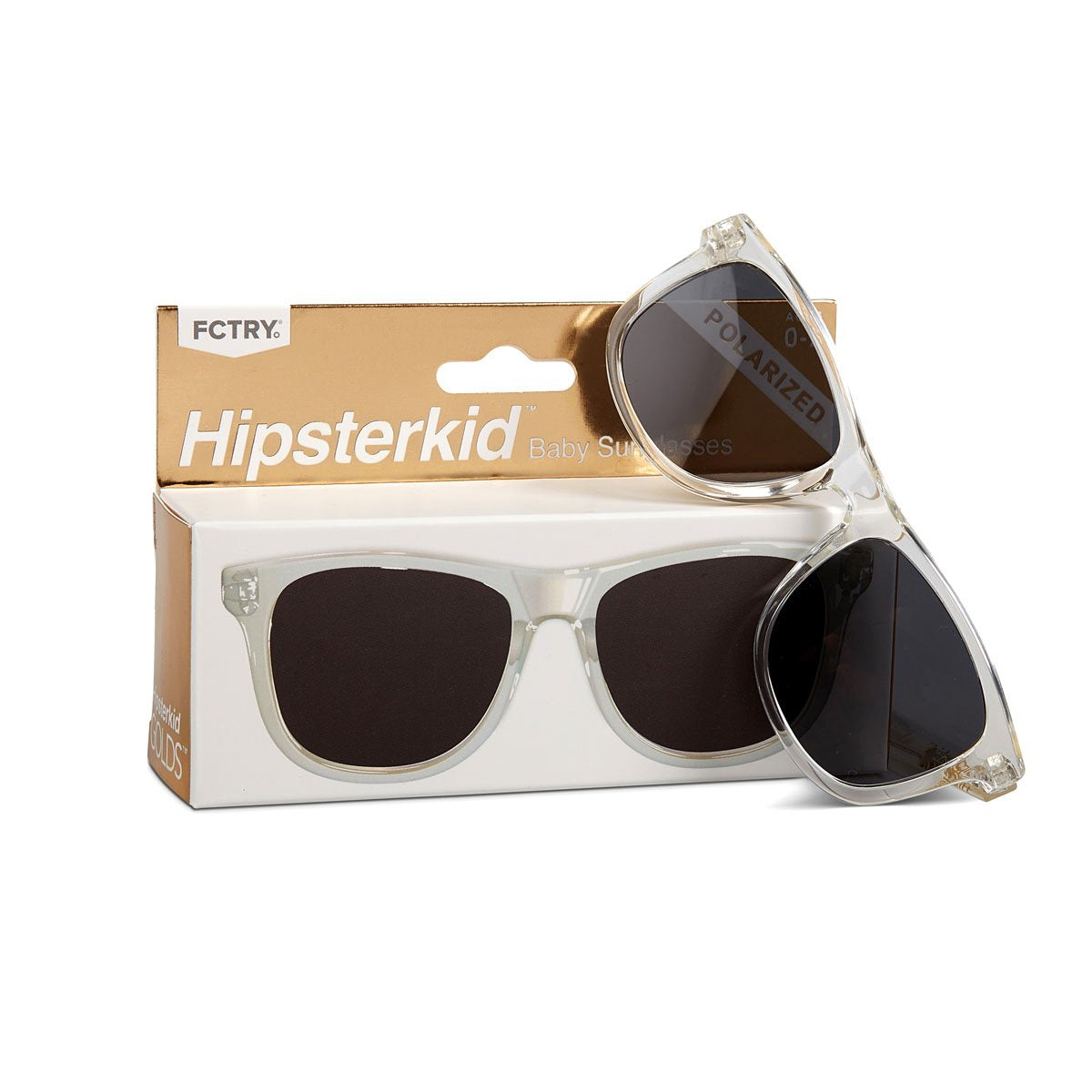 Hipsterkid Golds Kids Sunglasses - Clear (3-6 years)
