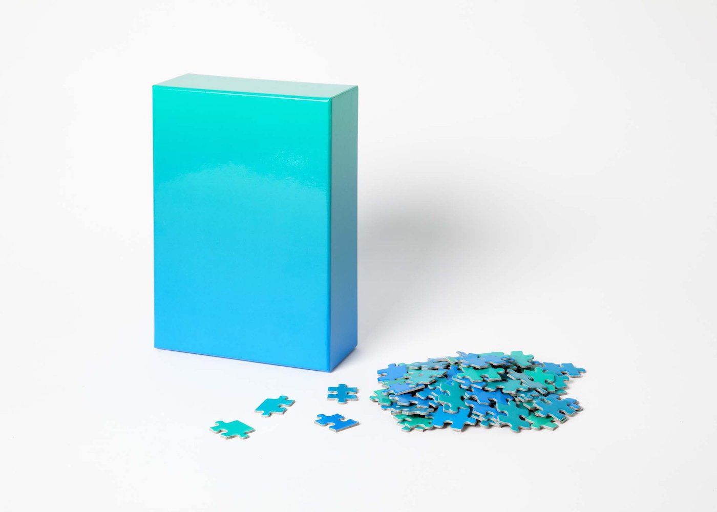Gradient Puzzle - Blue/Green - 500 pieces