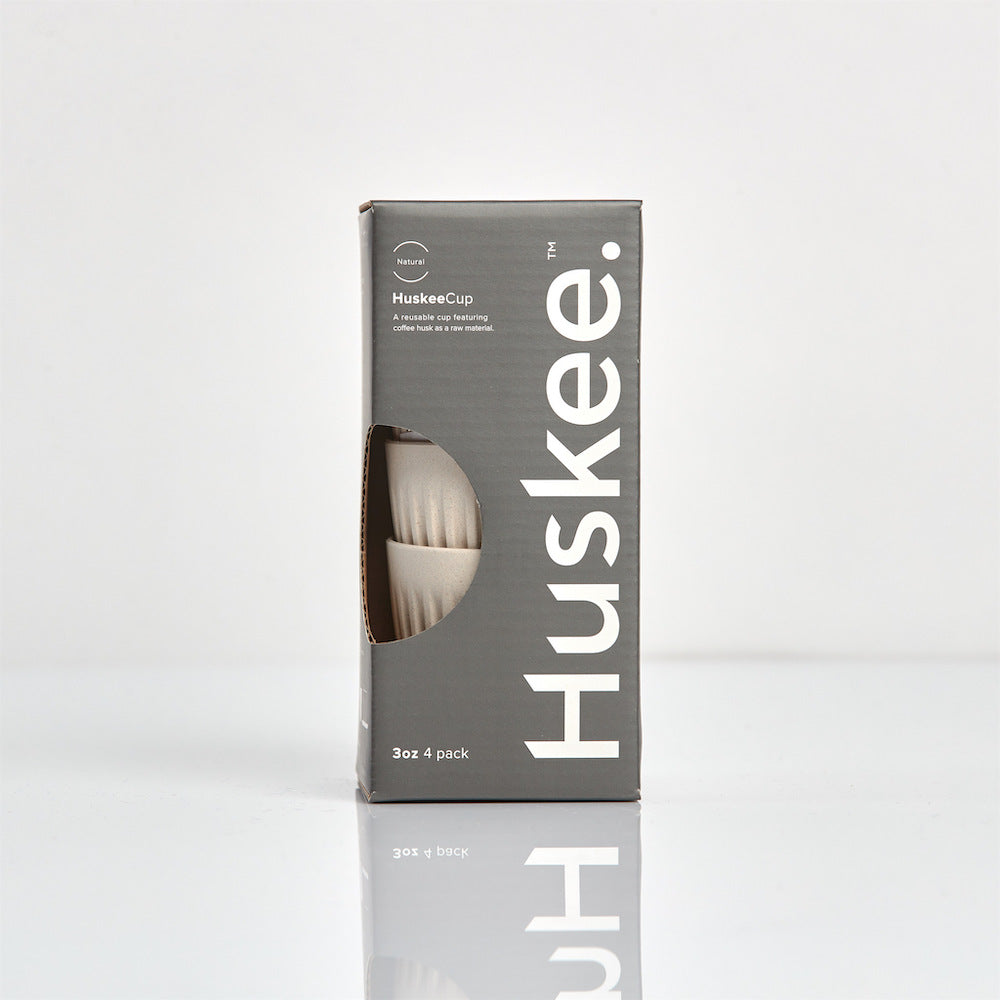 HuskeeCup Espresso - 3oz/9cl - 4 Pack - Natural