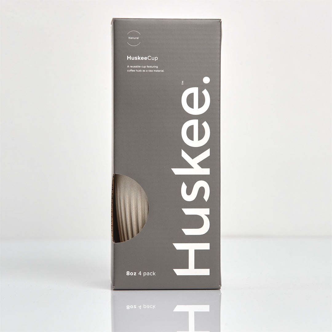 HuskeeCup - 8oz/24cl - 4 Pack - Natural