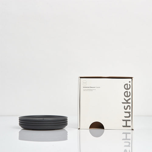 HuskeeCup - Universal Saucer - 4 Pack - Charcoal