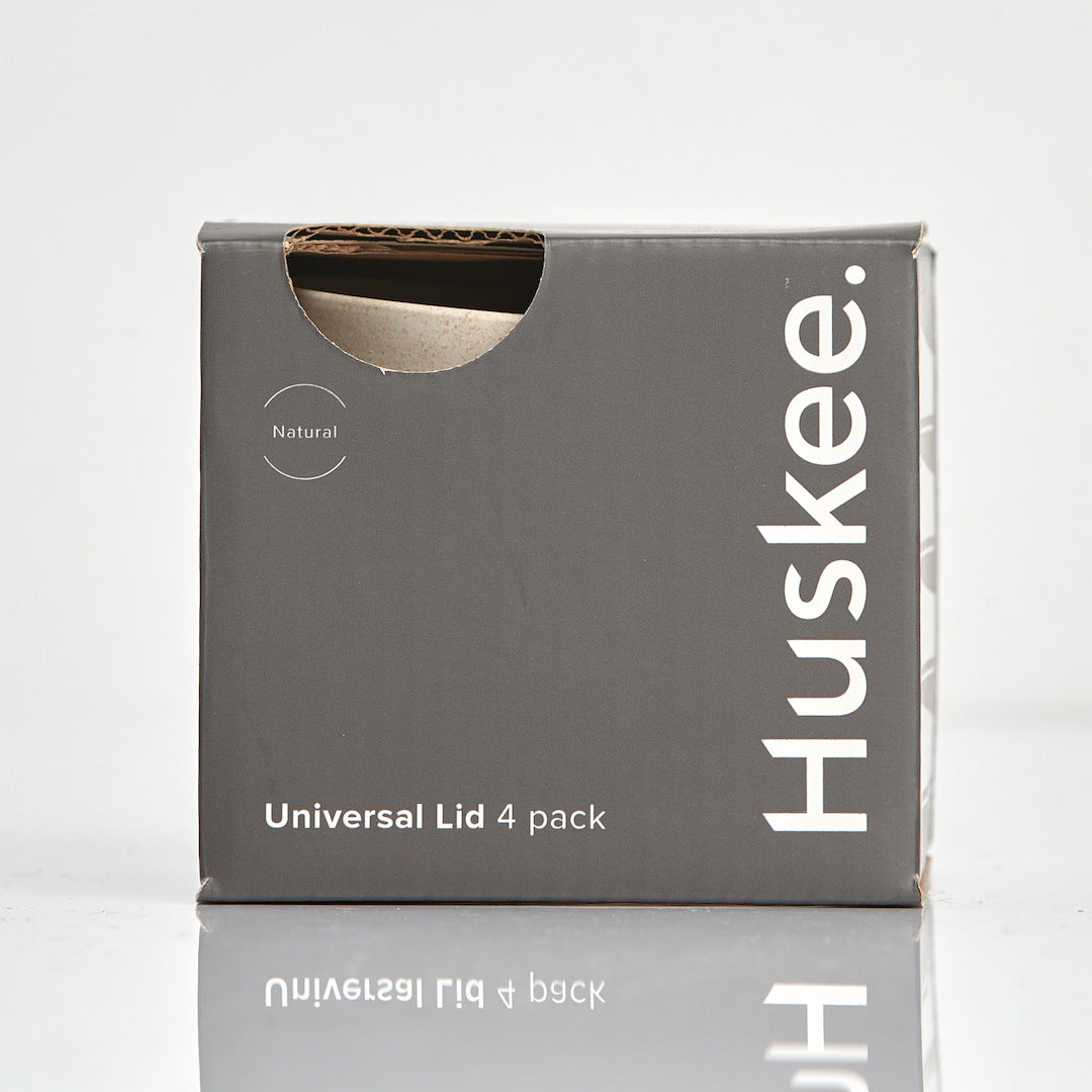 HuskeeCup - Universal Lid - 4 Pack - Natural