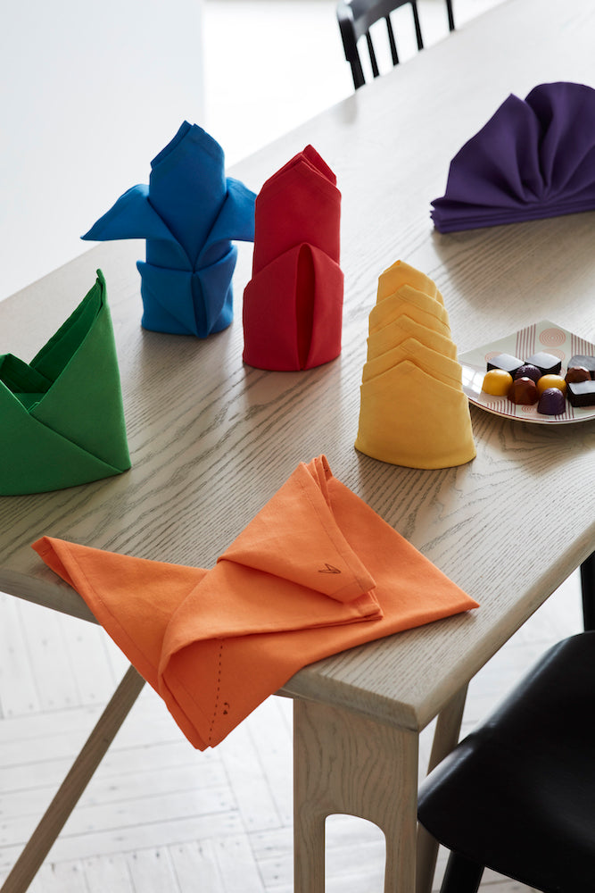 Fold-by-Number Cloth Napkins - Set of 6