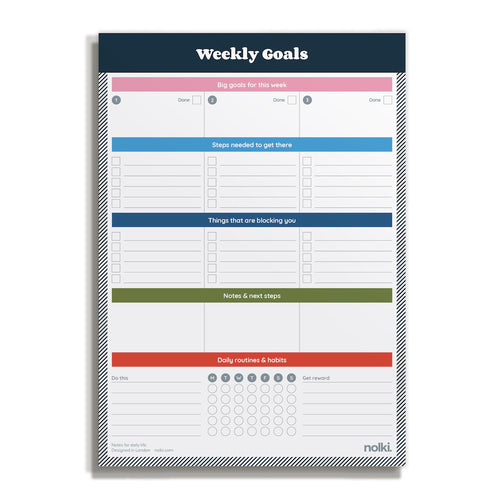Weekly Goals - 100 pages