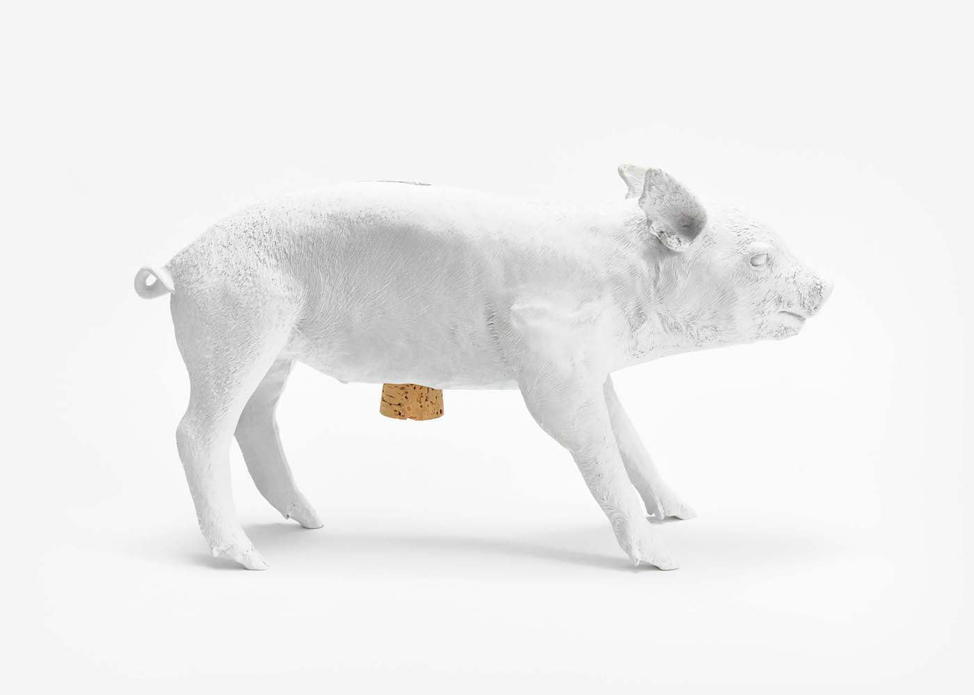 Reality Bank in the form of a Pig - Matte White