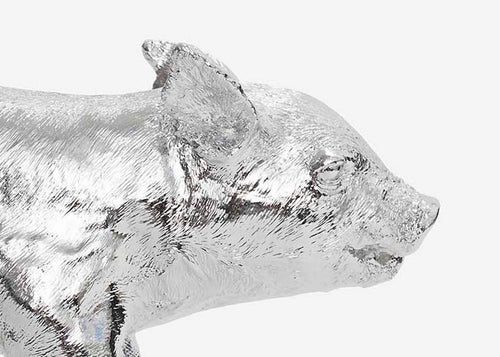 Reality Bank in the form of a Pig - Chrome