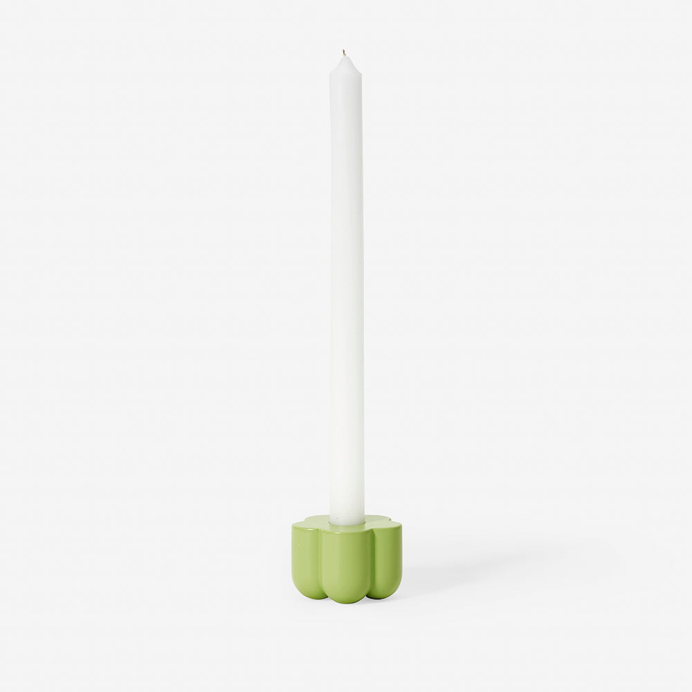 Poppy Candle & Incense Holder - Green
