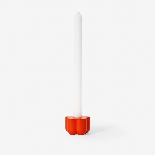 Poppy Candle & Incense Holder - Red