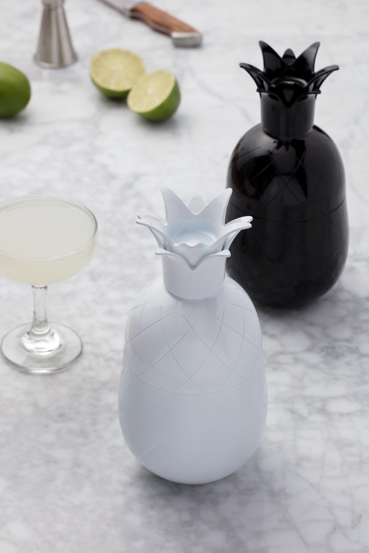 Pineapple Cocktail Shaker - White